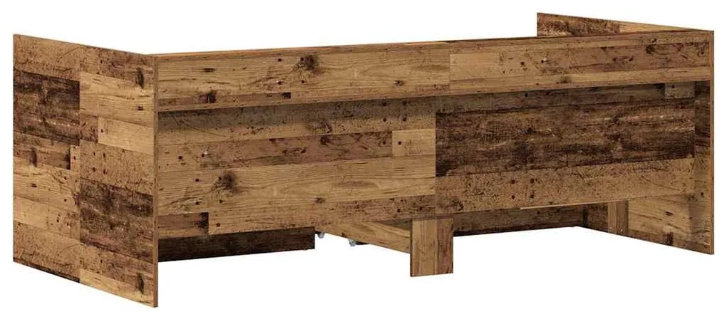 Cama Divã vidaXL Madeira recuperada Madeira de engenharia 100 x 200 cm