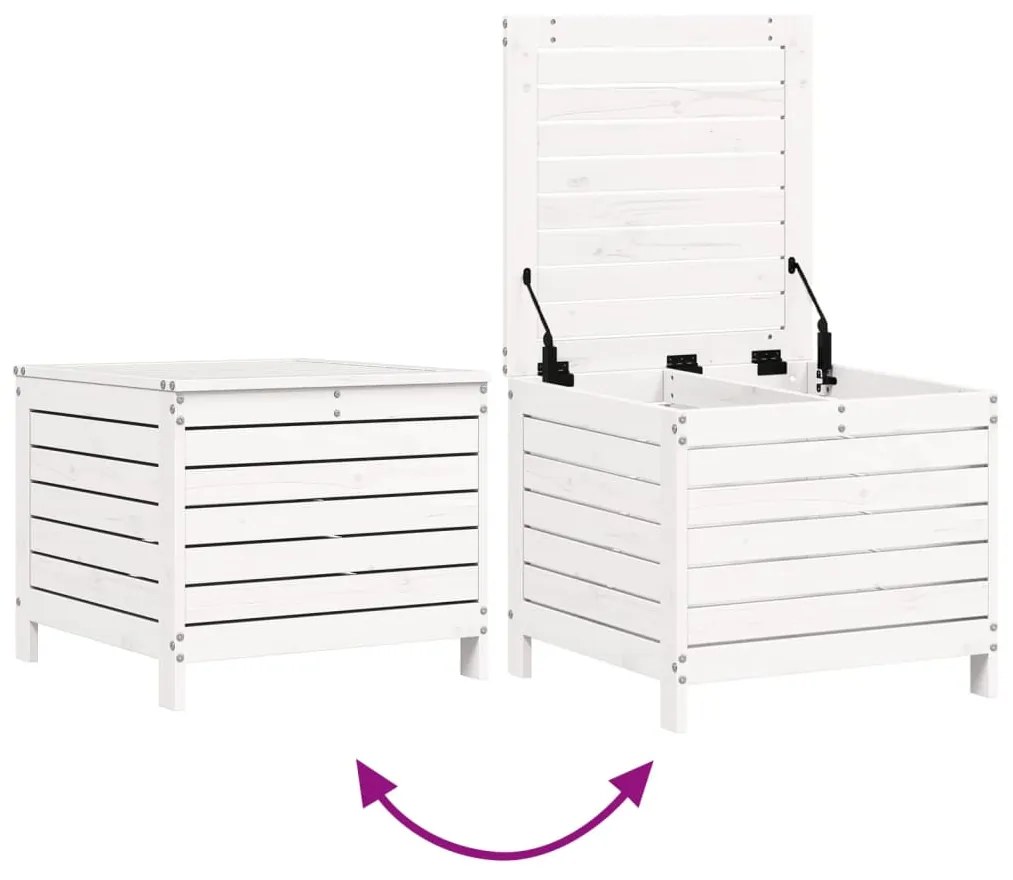 7 pcs conjunto de sofás para jardim pinho maciço branco