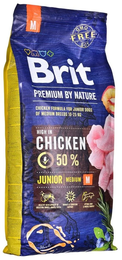 Penso Brit Premium By Nature Junior M Cachorro/júnior Frango 15 kg