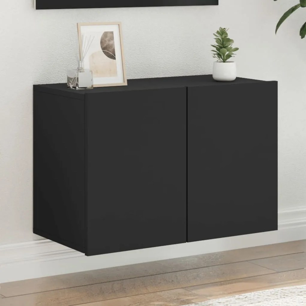 Móvel de parede para TV 60x30x41 cm preto
