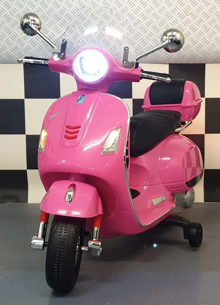 Mota Vespa GTS Mota elétrica Infantil 12V Rosa