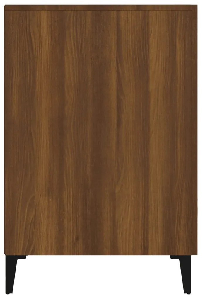 Secretária 140x50x75 cm derivados de madeira carvalho castanho