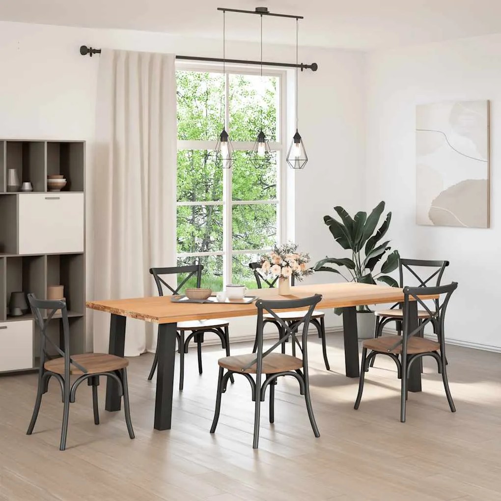 Pés de mesa de console 4 peças, preto, 72 cm, aço