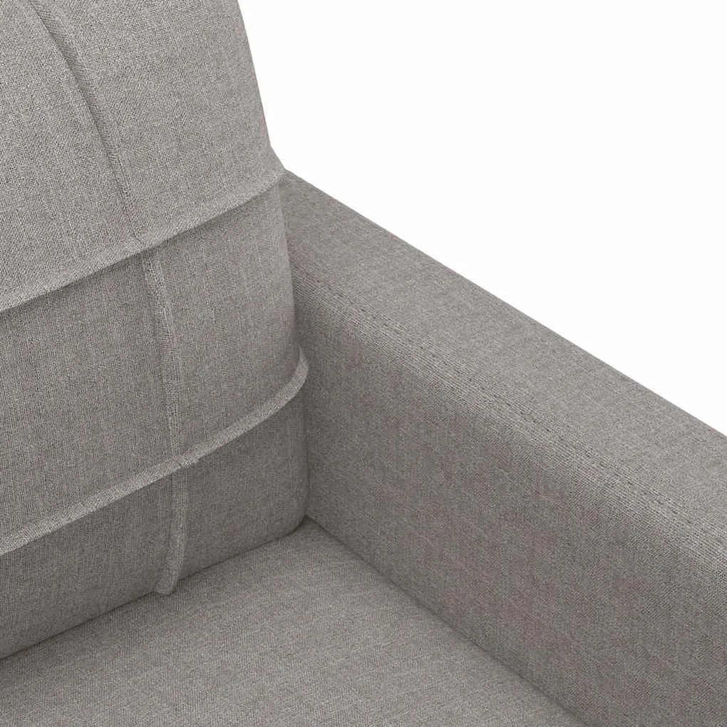 Poltrona tecido 60 cm cinzento-acastanhado