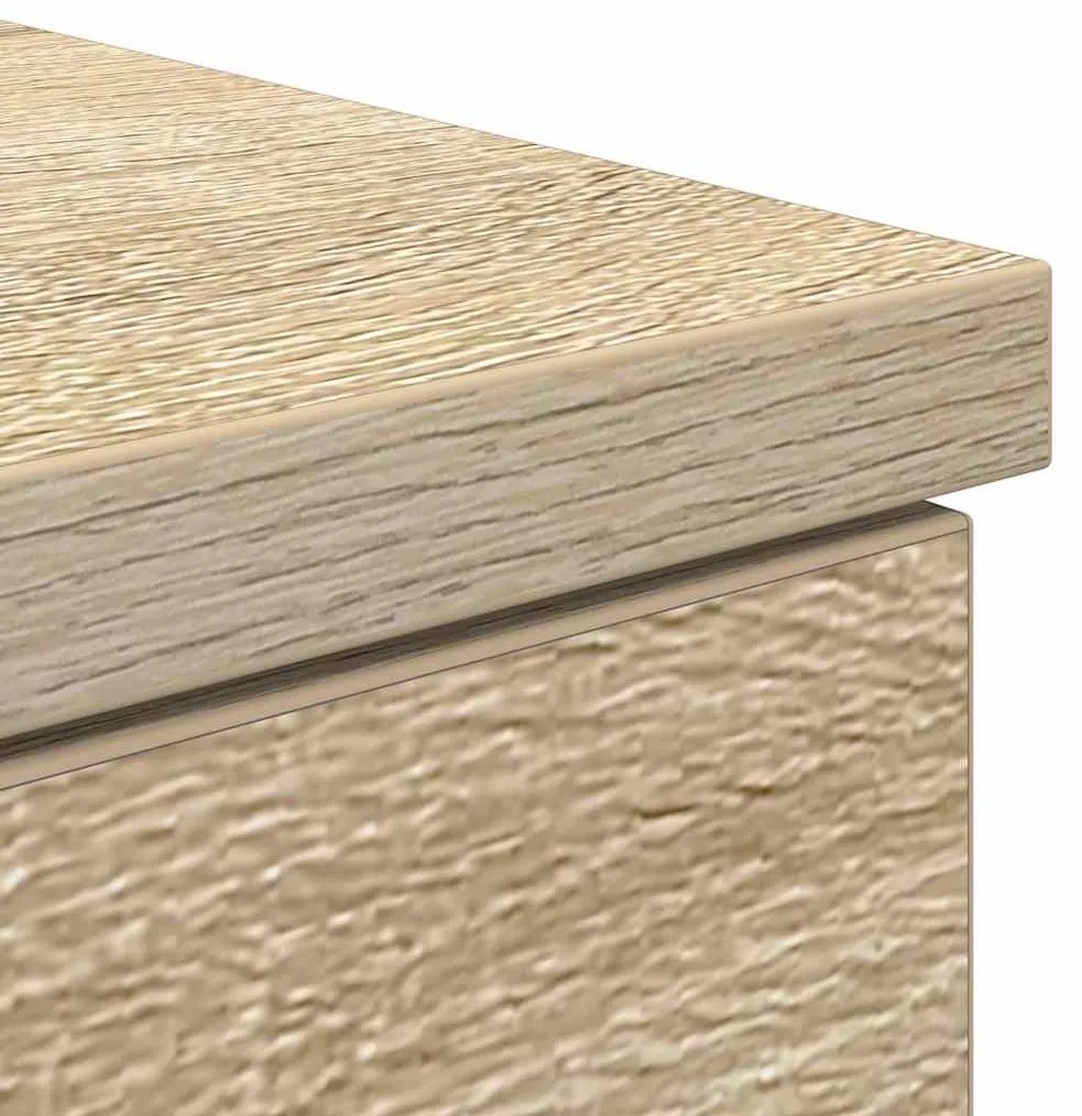 Mesa vidaXL Carvalho Sonoma 140x49x76 cm Madeira de engenharia