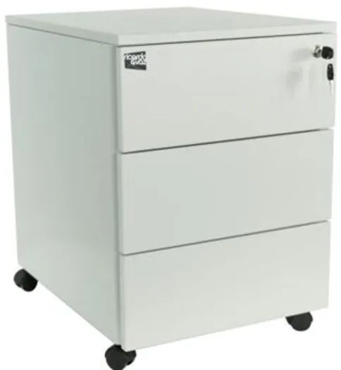 Bloco de Gavetas 400x540x520 mm Metálico Cinza - Riva