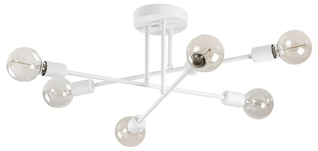 Candeeiro Chandelier Flower – Branco – 64 x 64 cm