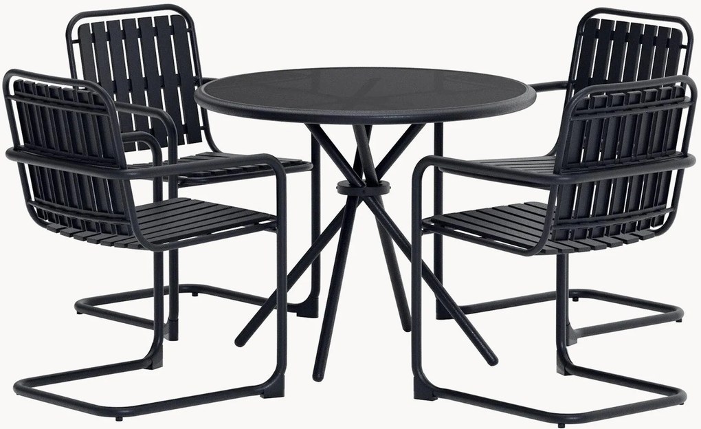 Conjunto de jantar para jardim Chios, conjunto de 5