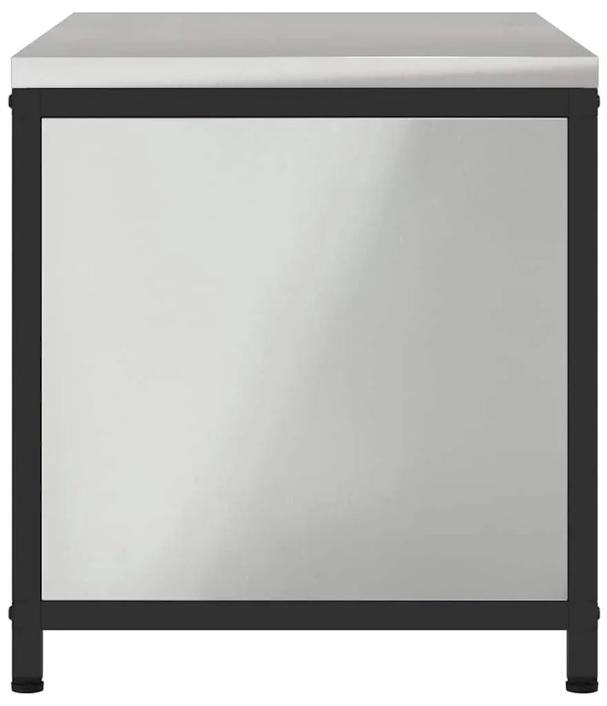 Armário de Armazenamento para Cozinha Prata 60 x 50 x 92 cm