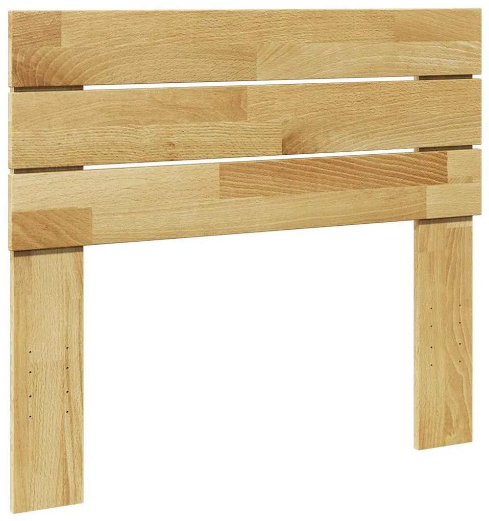 vidaXL Cabeceira 90 cm Carvalho de madeira maciça