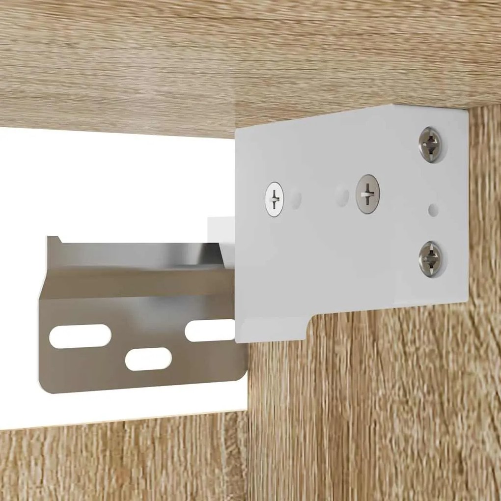 Móveis de TV de parede 2 pcs 30,5x30x30 cm carvalho sonoma