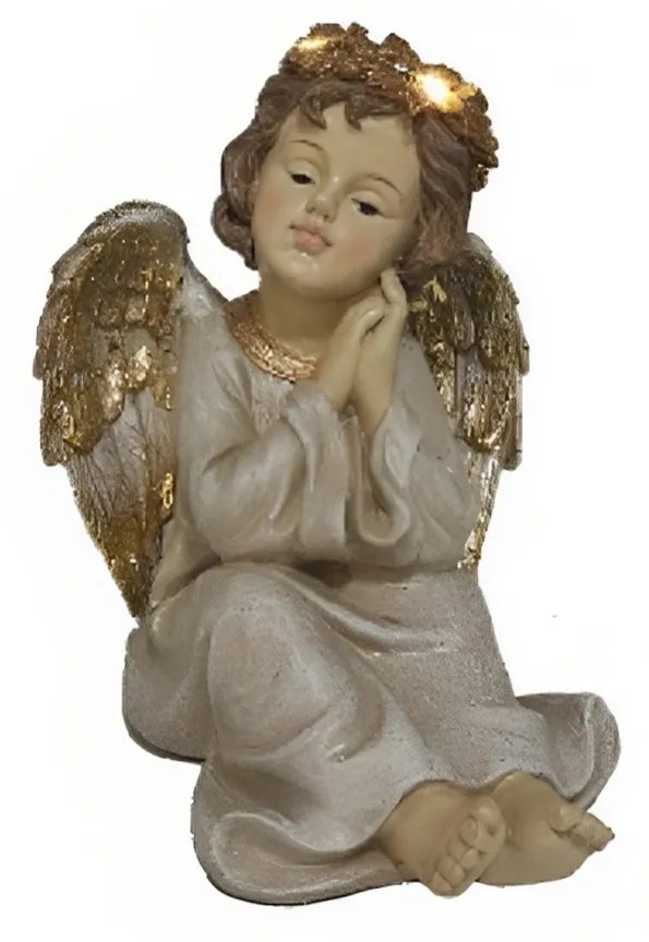 Anjo Natal com Luz 23cm
