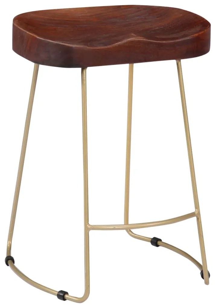 Bancos de bar Gavin 2 pcs madeira mangueira maciça