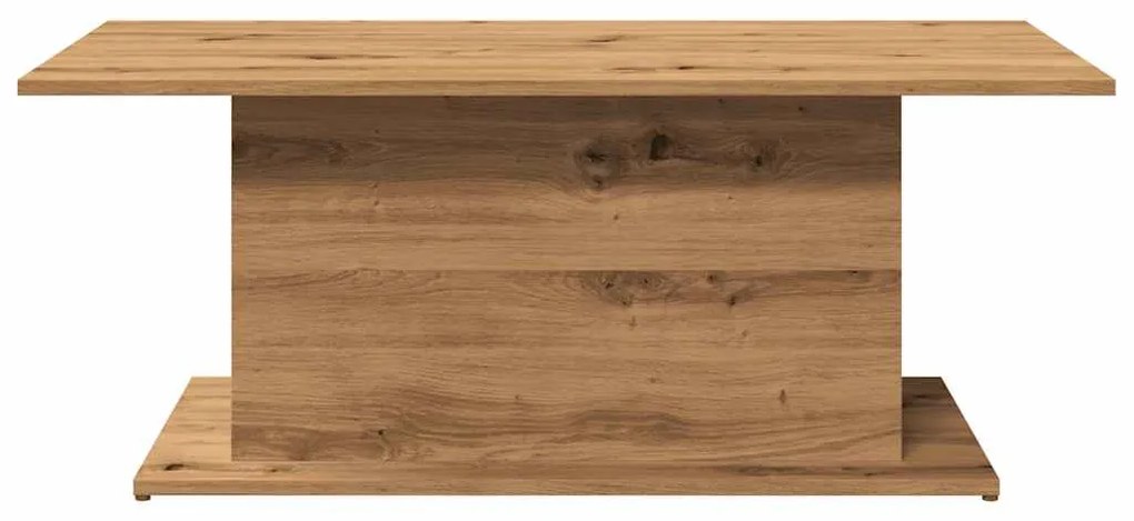 Mesa centro 102x55,5x40cm derivados madeira carvalho artisiano