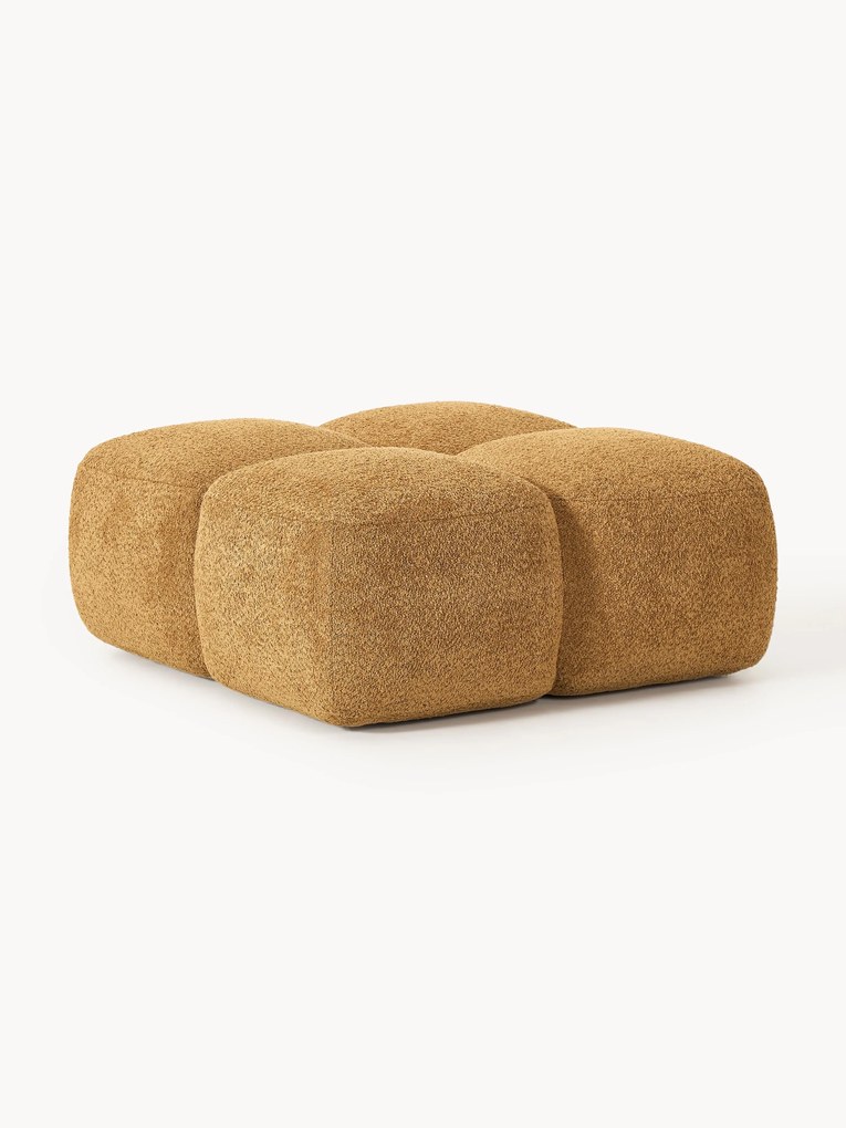 Pufe em teddy-bouclé Tayla