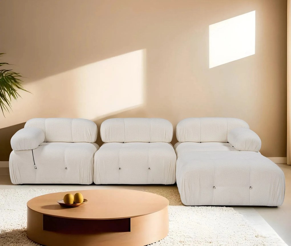 Sofá de Canto Bubble – Branco – 288 cm x 190 cm