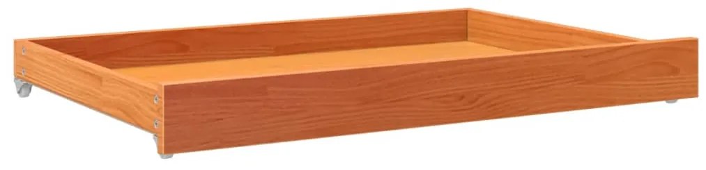 Gavetas p/ sofá-cama 2 pcs madeira de pinho maciça castanho mel