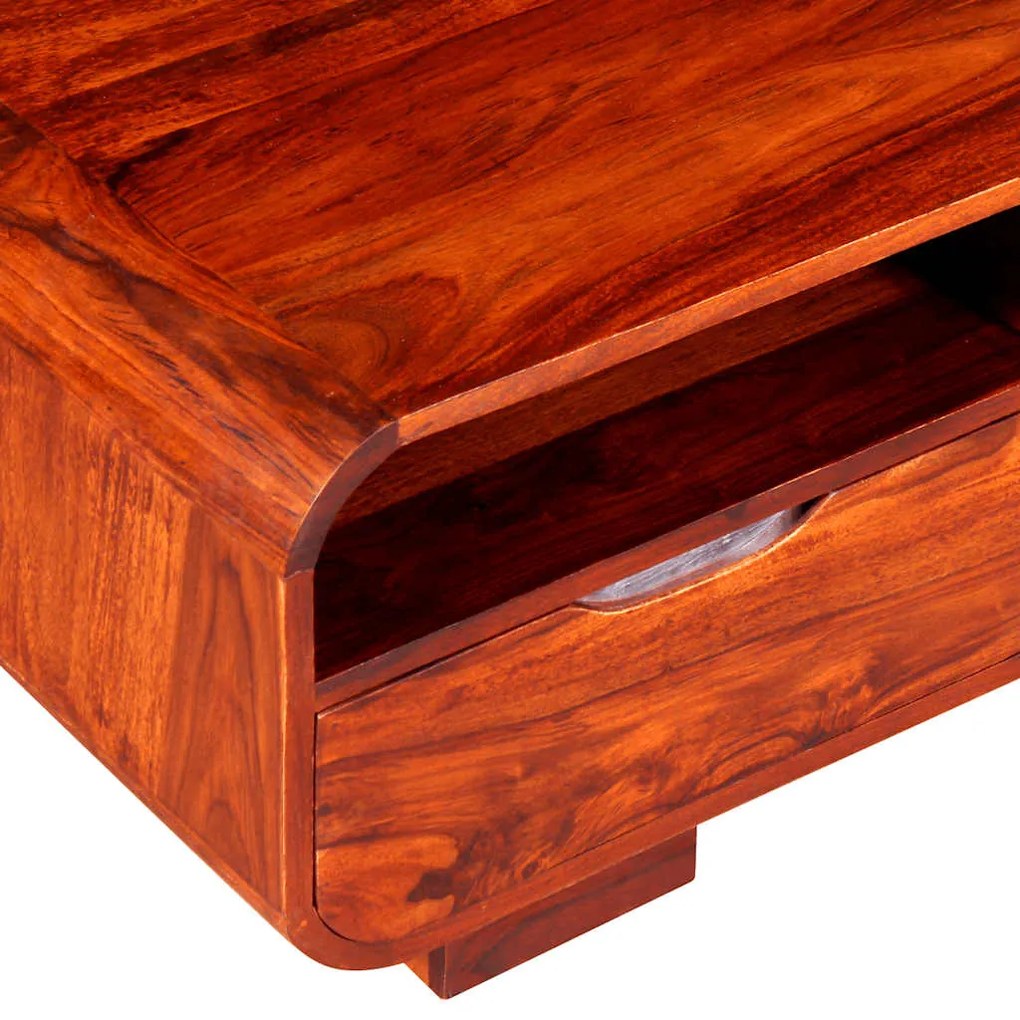 Mesa de centro madeira de acácia maciça 90x40x35 cm