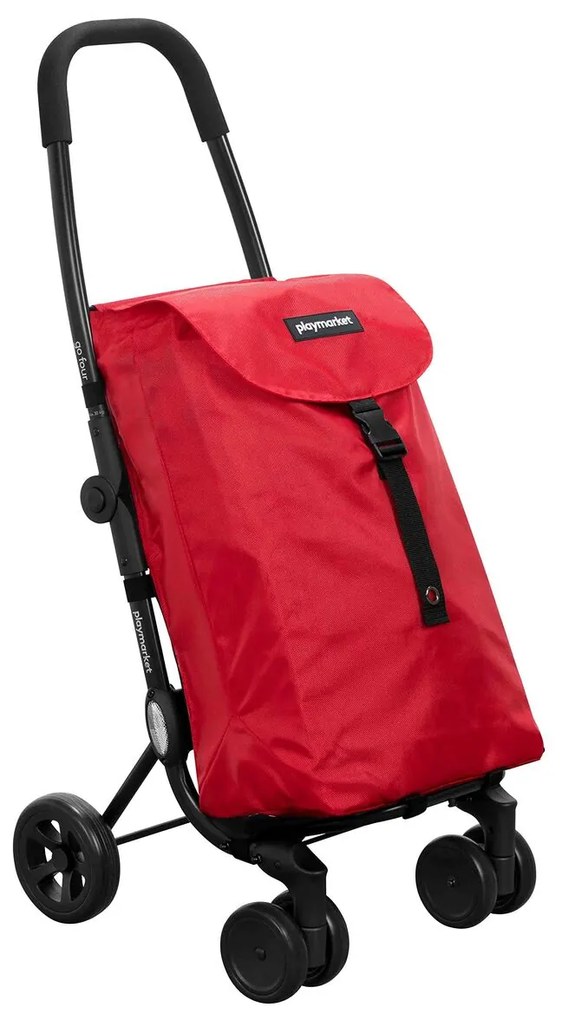 Carro de Compras Playmarket 24917 277 GO4 Vermelho (43,5 L)