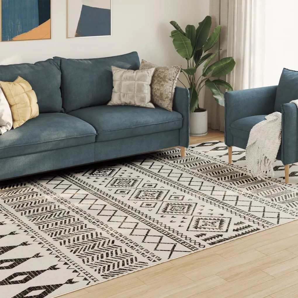 vidaXL Tapete pelo curto antiderrapante int./ext. 190x300 cm multicor