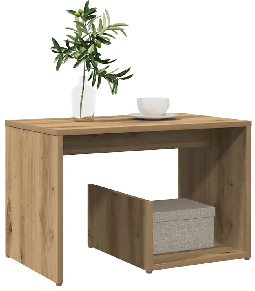 Mesa de apoio 59x36x38 cm derivados madeira carvalho artisiano