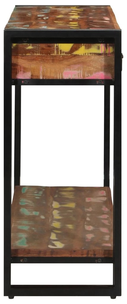 Mesa de Consola vidaXL Multicolorido 120x33x75 cm Madeira Recuperada