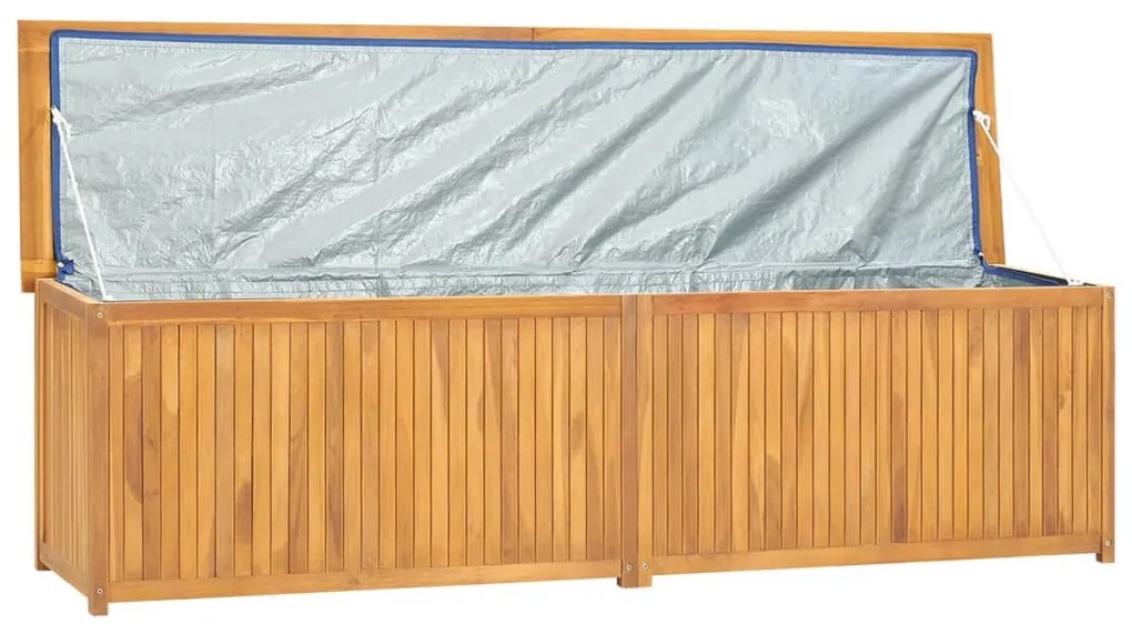 Caixa para jardim 200x50x55 cm madeira de teca maciça