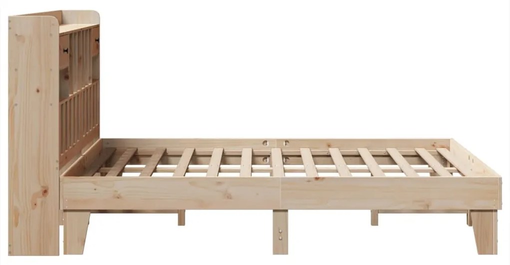 Cama sem colchão 150x200 cm madeira de pinho maciça