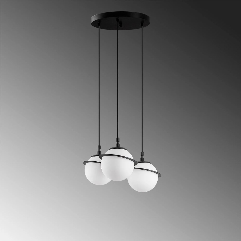 Candeeiro Chandelier Hug – Preto – 36x167x36 cm