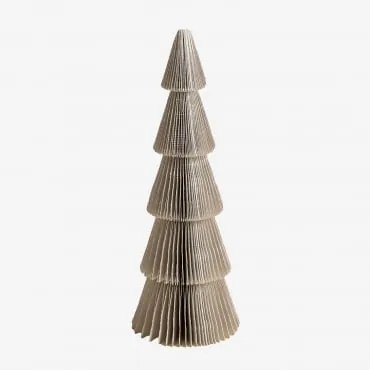 Árvore De Natal De Papel Jesper Crema Linho & ↑22.5 Cm - Sklum