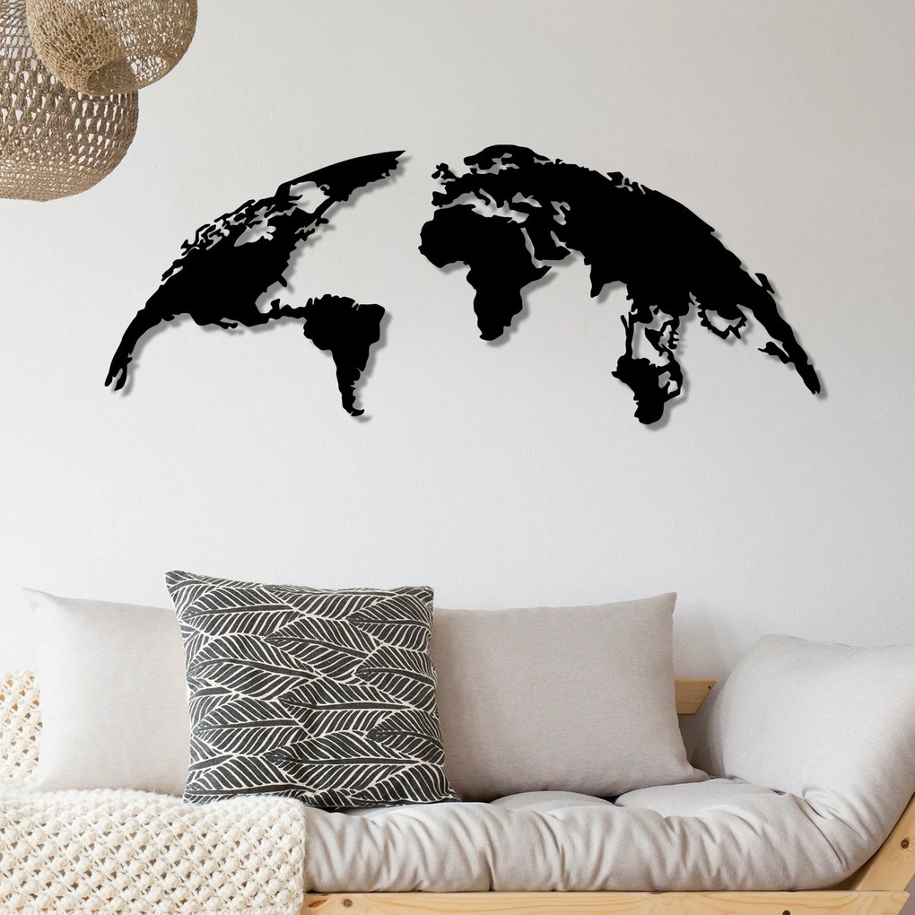 Acessório Decorativo de Parede Metal-392 – Preto – 150 x 59 cm