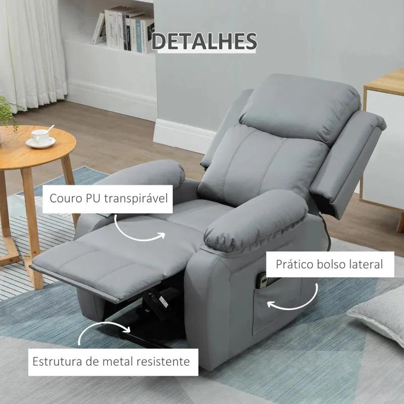 Poltrona Relax Rest Elevatória e Reclinável - Design Moderno