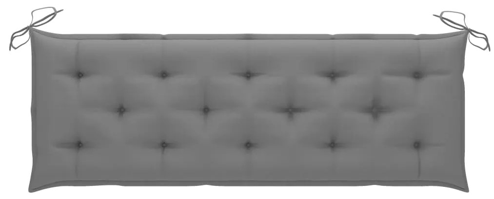 Banco de jardim empilhável c/ almofadão 159 cm teca maciça
