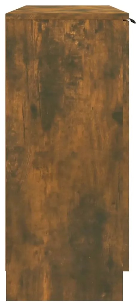 Aparador 90,5x30x70 cm madeira processada cor carvalho fumado