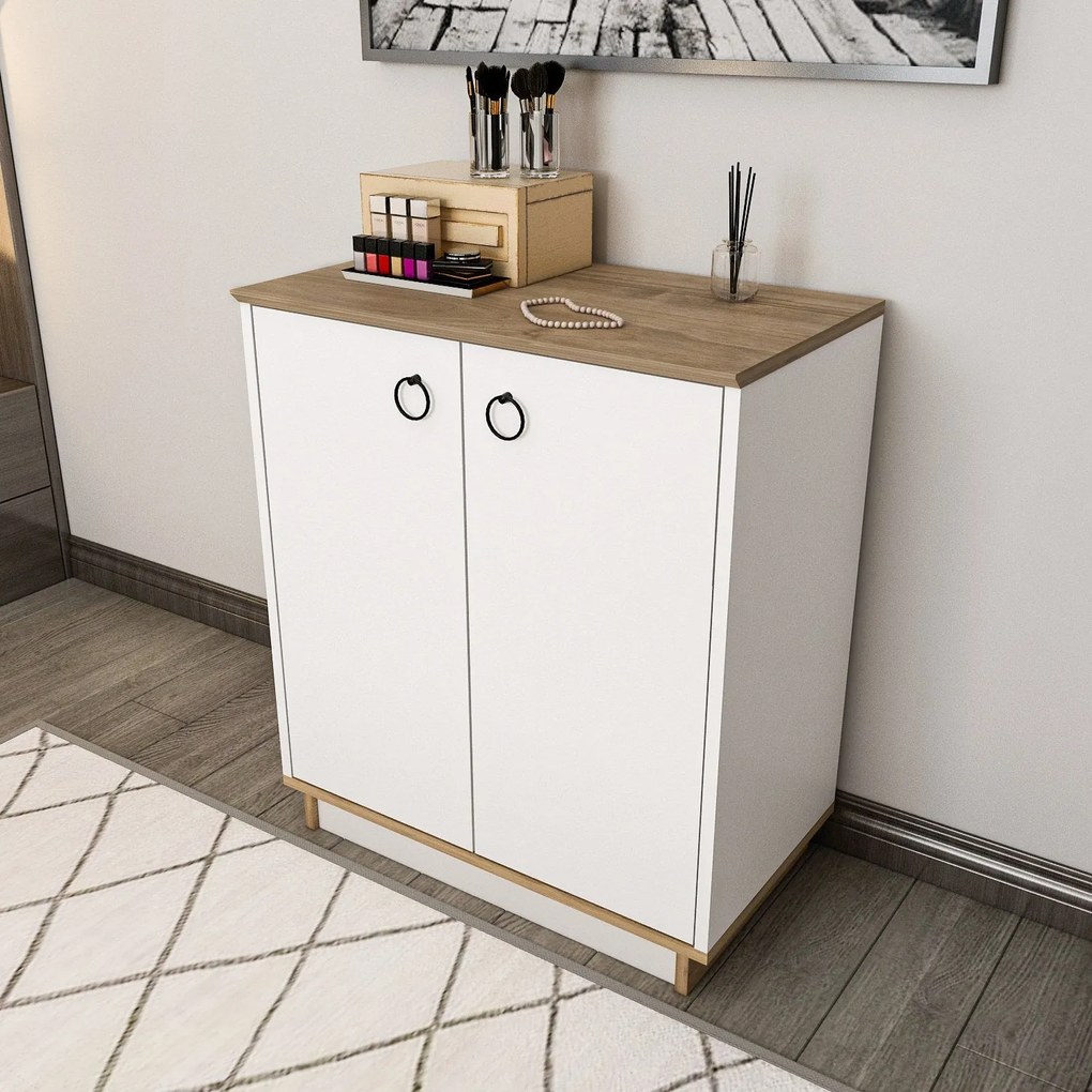 Console Nuanse – Branco Nogueira – 72x83,1x42 cm