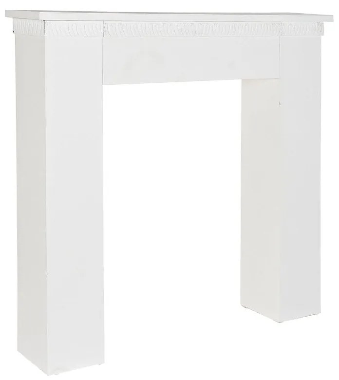 Frente de lareira DKD Home Decor 110 x 23 x 110 cm Abeto Madeira Alumínio