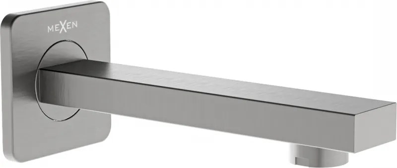 Mexen Cube torneira de banheira de parede, grafite - 79370-66