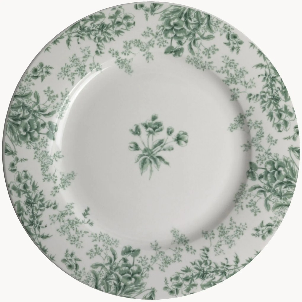Pratos de pequeno-almoço em porcelana Thurston Bloom, conjunto de 4
