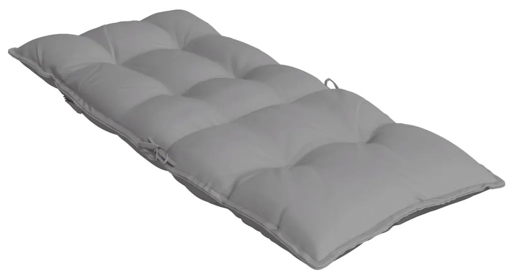 Almofadões p/ cadeira encosto alto 2 pcs tecido oxford cinzento