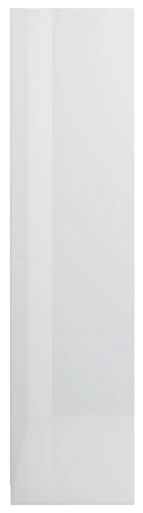Roupeiro Elvas com 2 Gavetas de 200 cm - Branco Brilhante - Design Nór