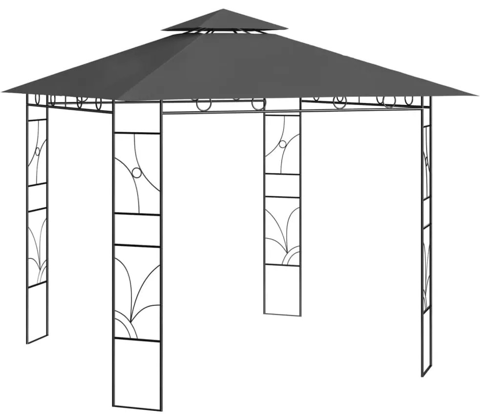 vidaXL Gazebo 3x3x2,7 m 160 g/m² antracite