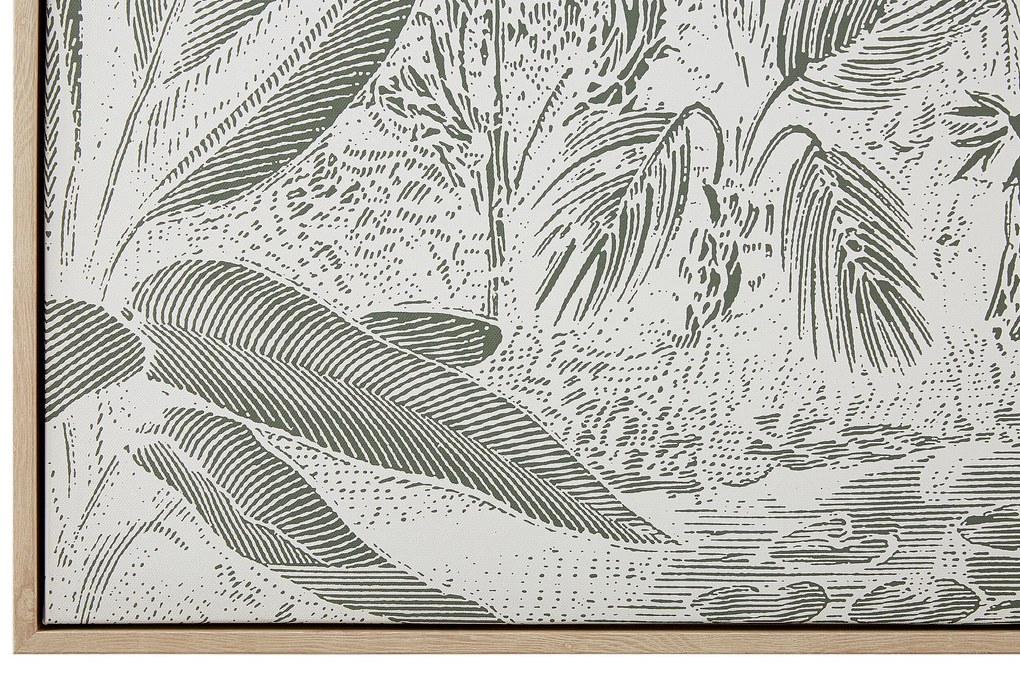 Quadro decorativo com moldura verde escuro 63 x 93 cm CANIEZZA Beliani