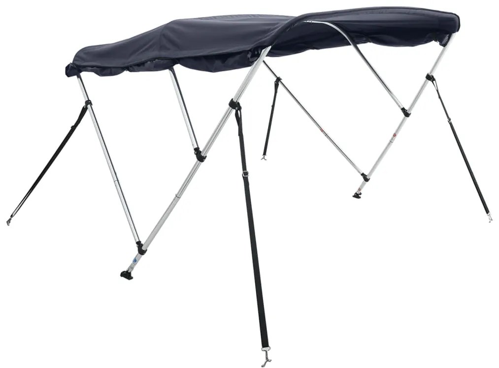 Toldo de 3 arcos Bimini c/ paredes laterais 183x(137-152)x137cm