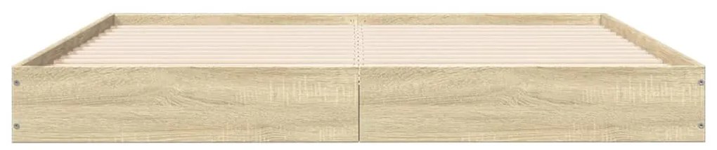 Estrutura cama s/ colchão derivados de madeira carvalho sonoma