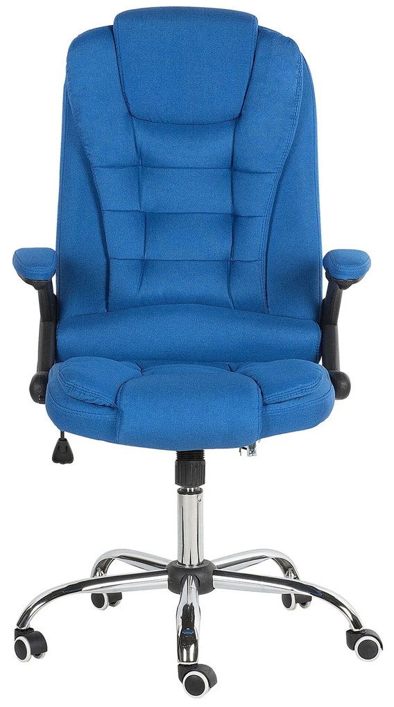 Cadeira de escritório em tecido azul ROYAL Beliani