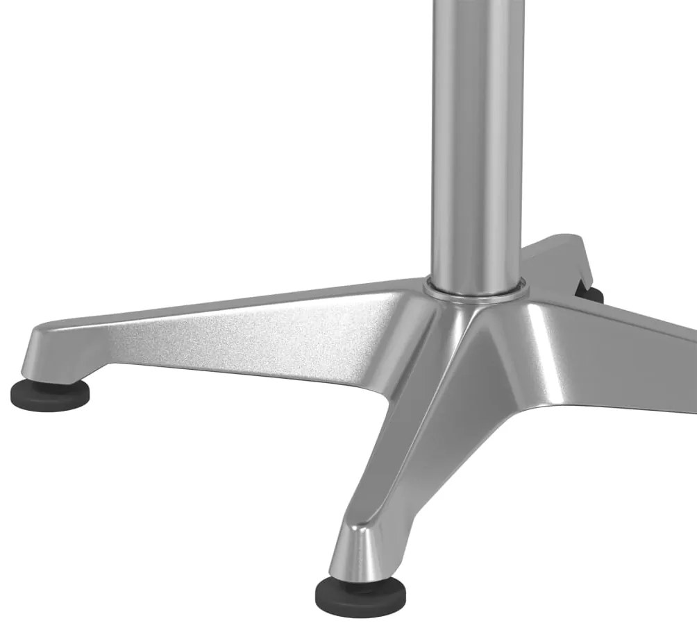 Mesa de bar com altura ajustável Ø59,5x70/109,5 cm alumínio