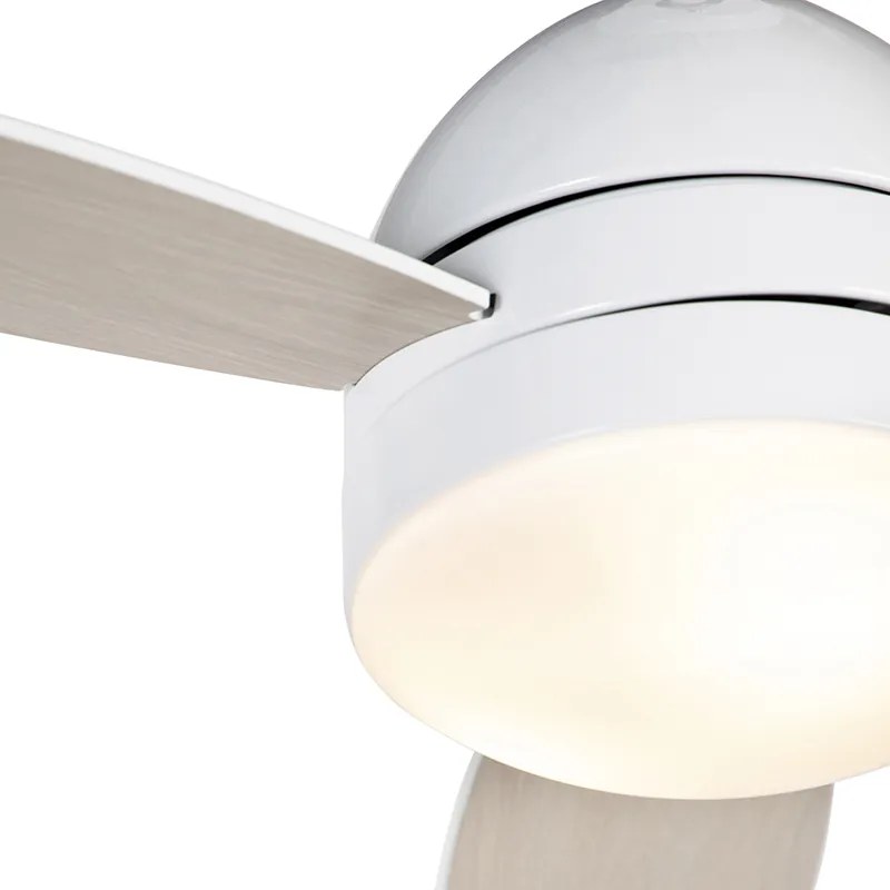 Ventilador de teto branco com comando remoto - Rotar Moderno