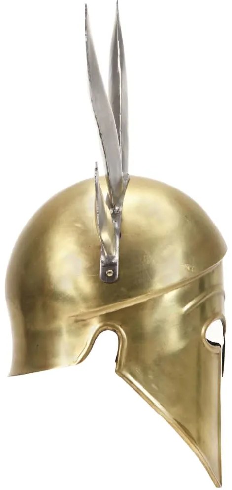 Capacete de soldado grego réplica LARP aço bronze