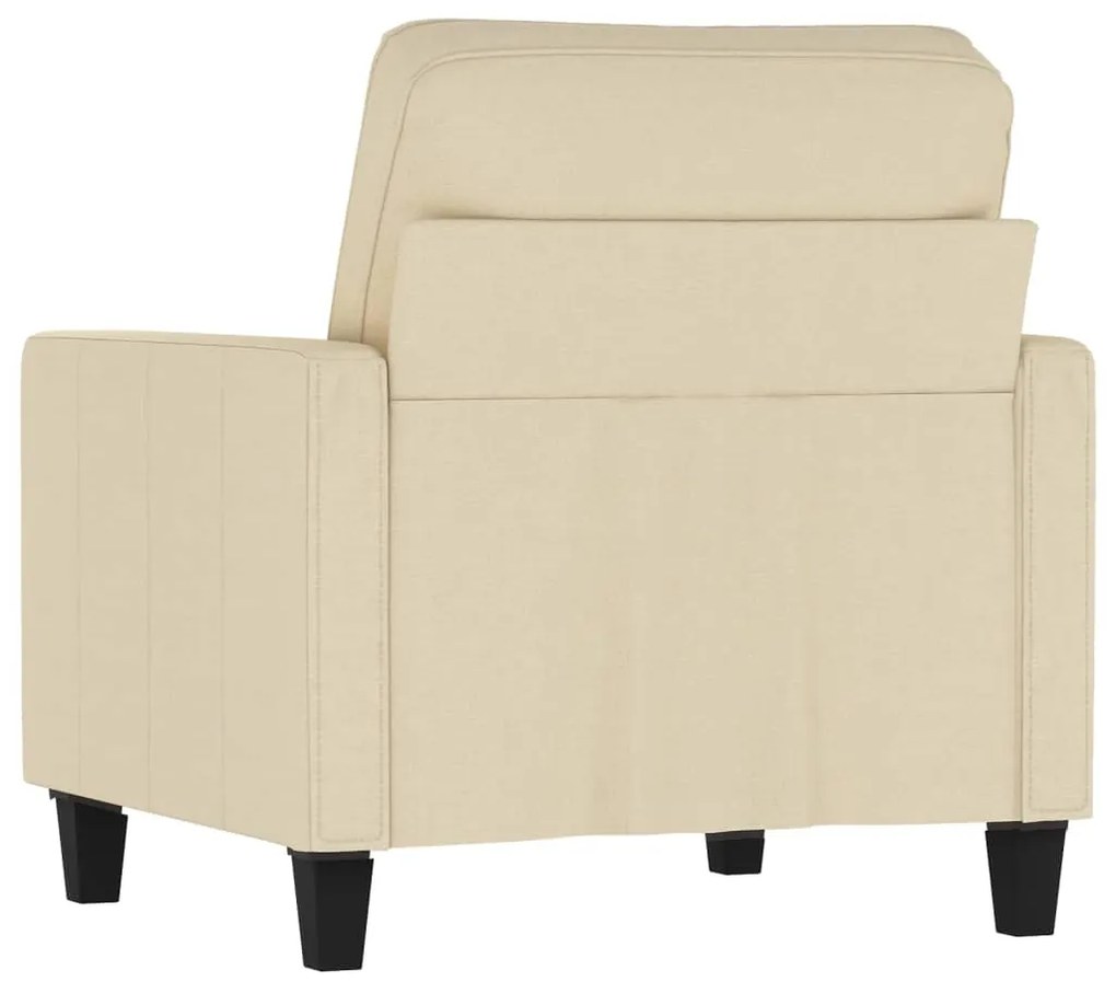 Poltrona 60 cm tecido cor creme