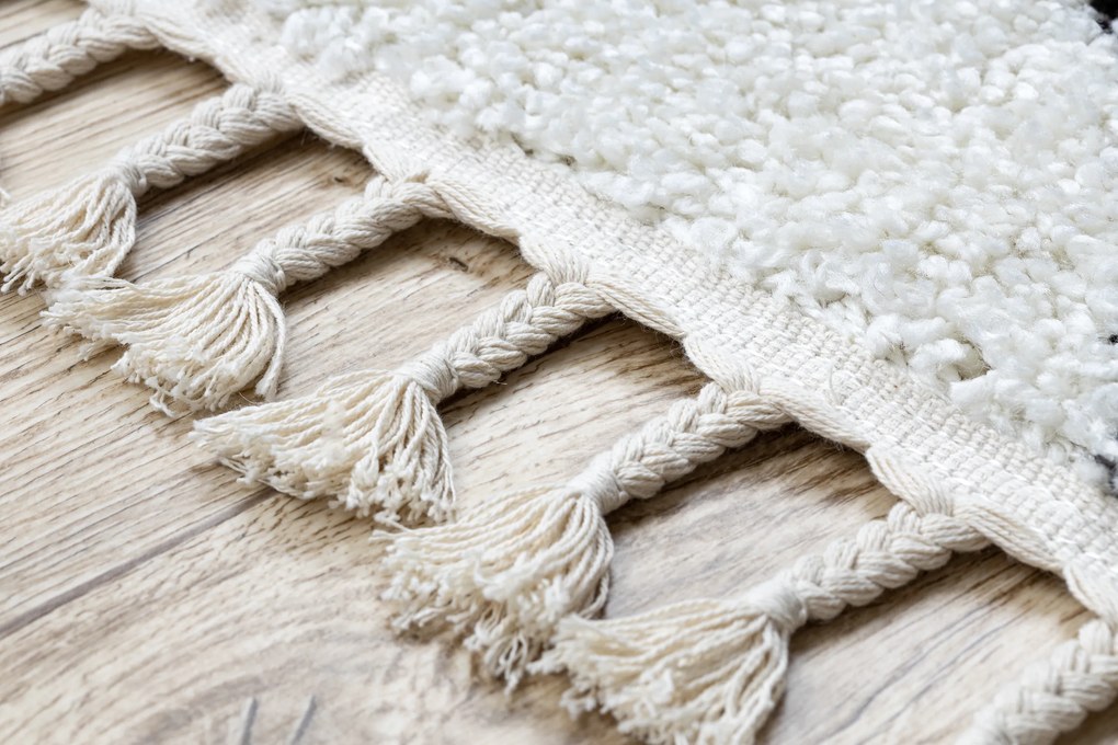 Tapete, Passadeira BERBER CROSS branco - para cozinha, ante-sala, corredor